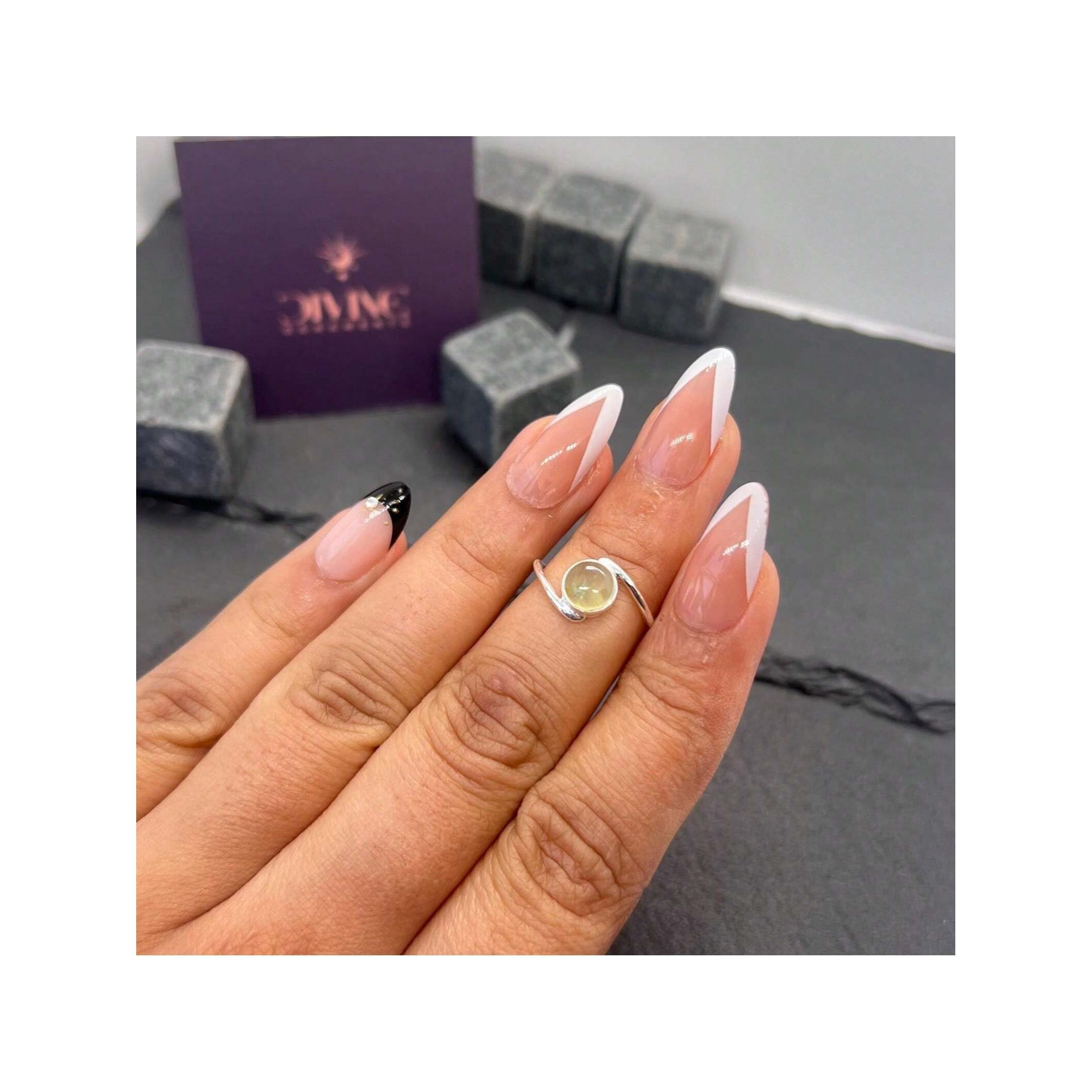 925 Silver Gemstone Side Ring